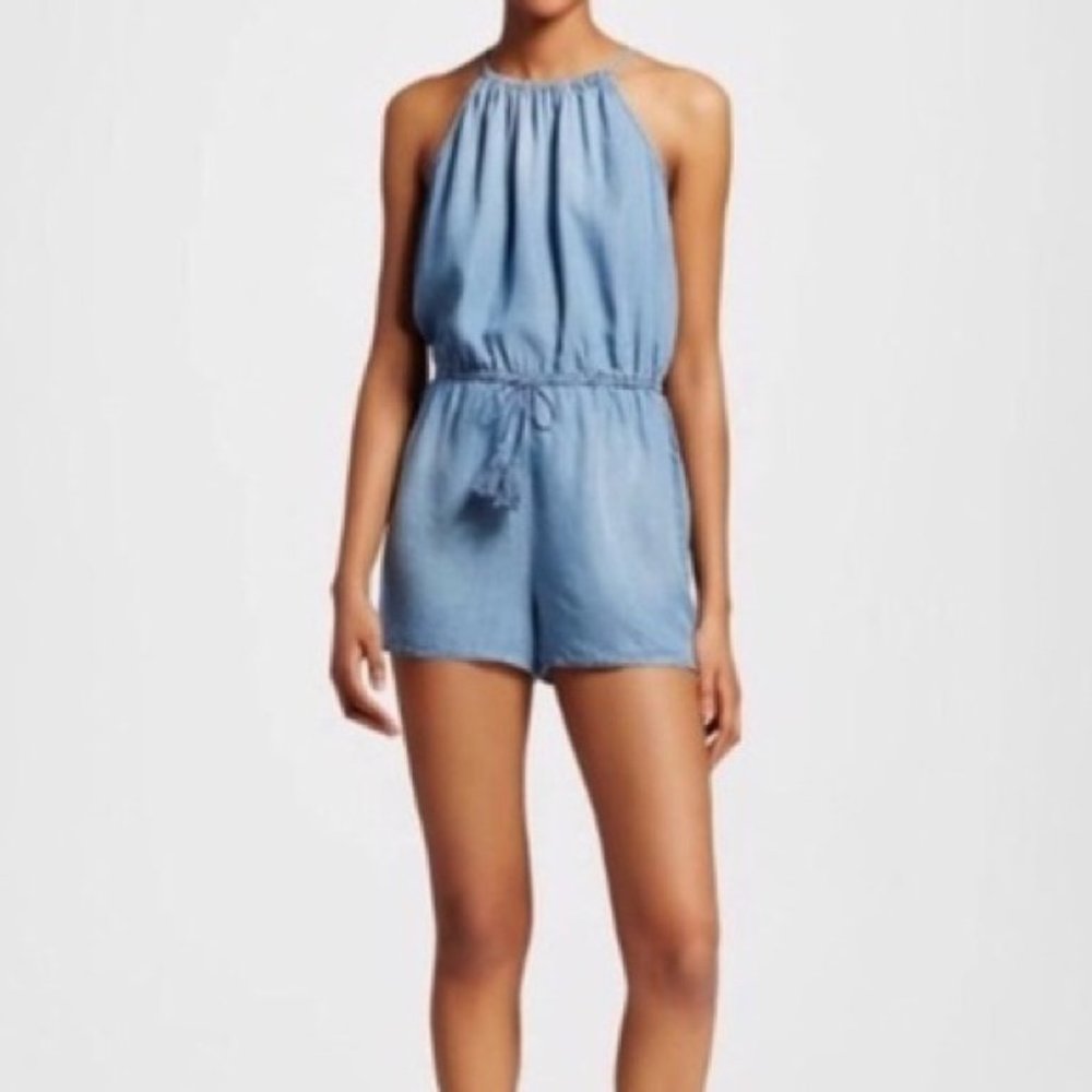 Mossimo Chambray romper sz S